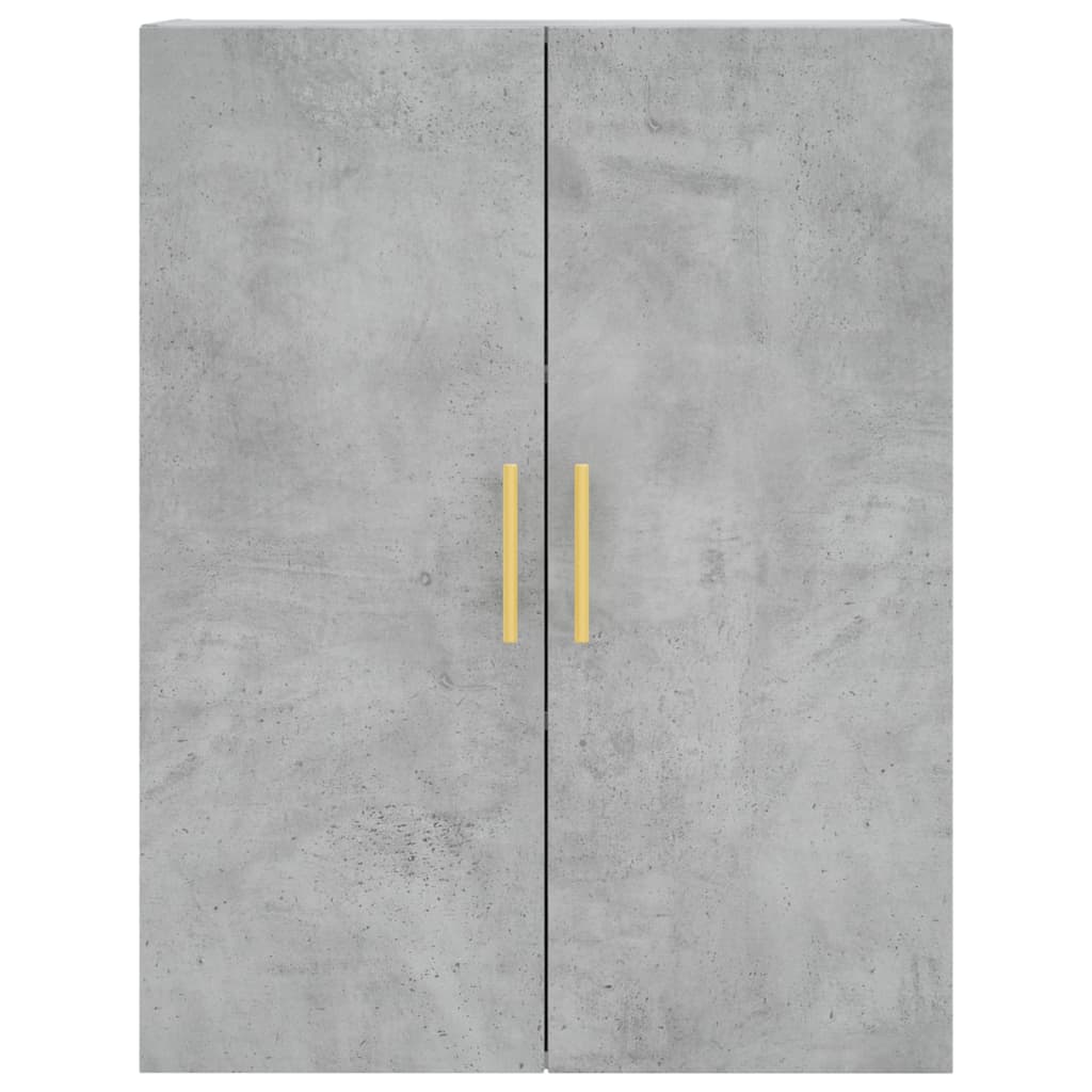 Tall cabinet, concrete gray, 69.5x34x180, composite wood