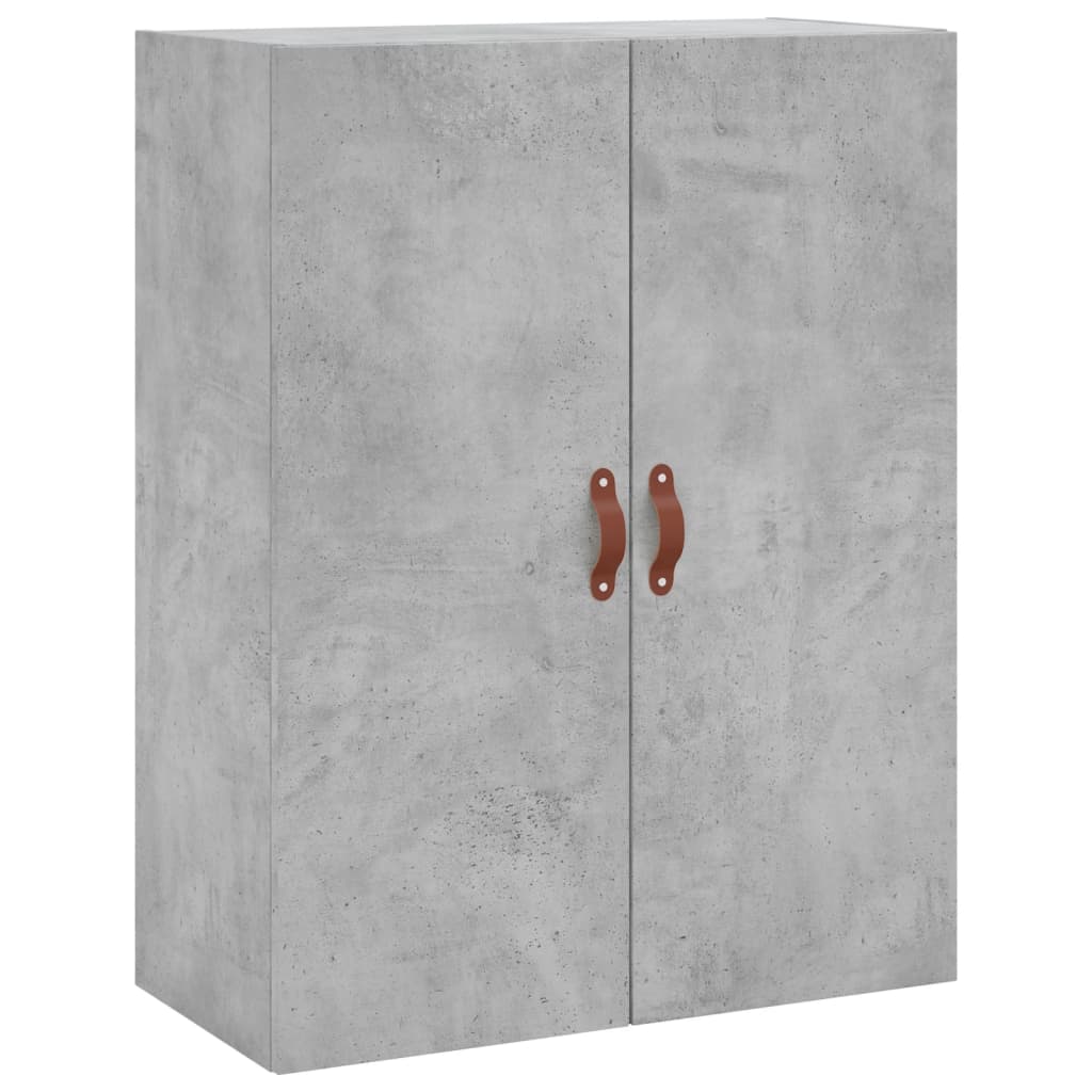 Tall cabinet, concrete gray, 69.5x34x180, composite wood