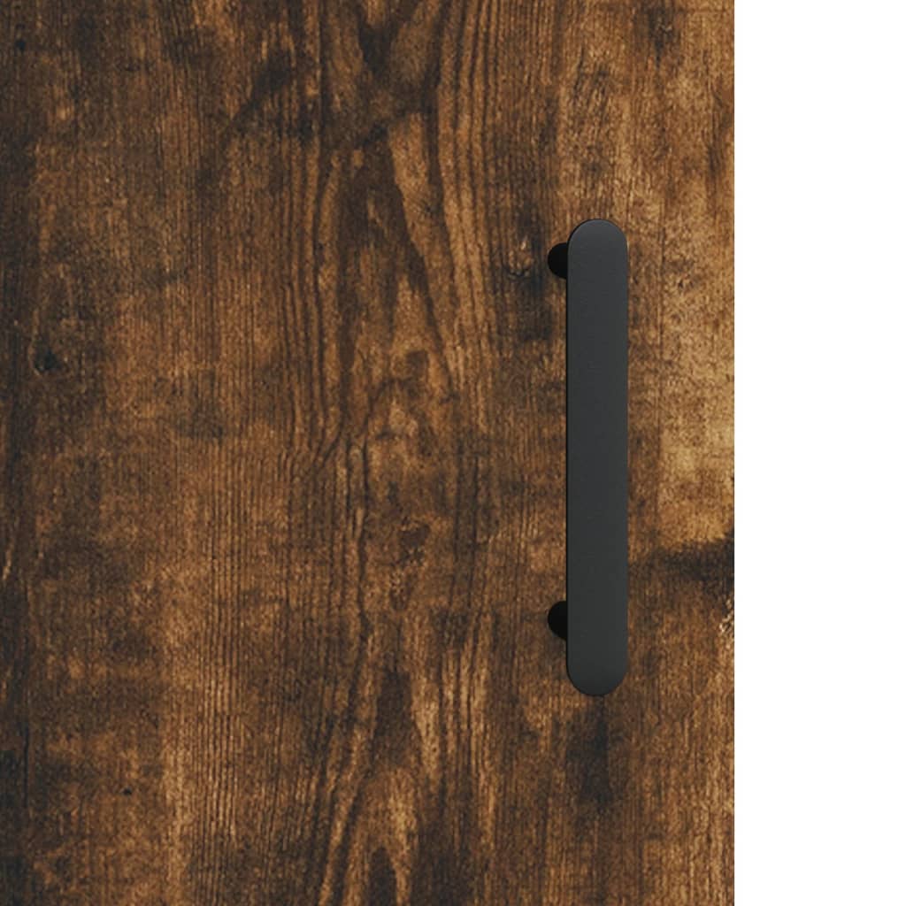 Wardrobe, smoky oak, 90x34x80 cm, composite wood