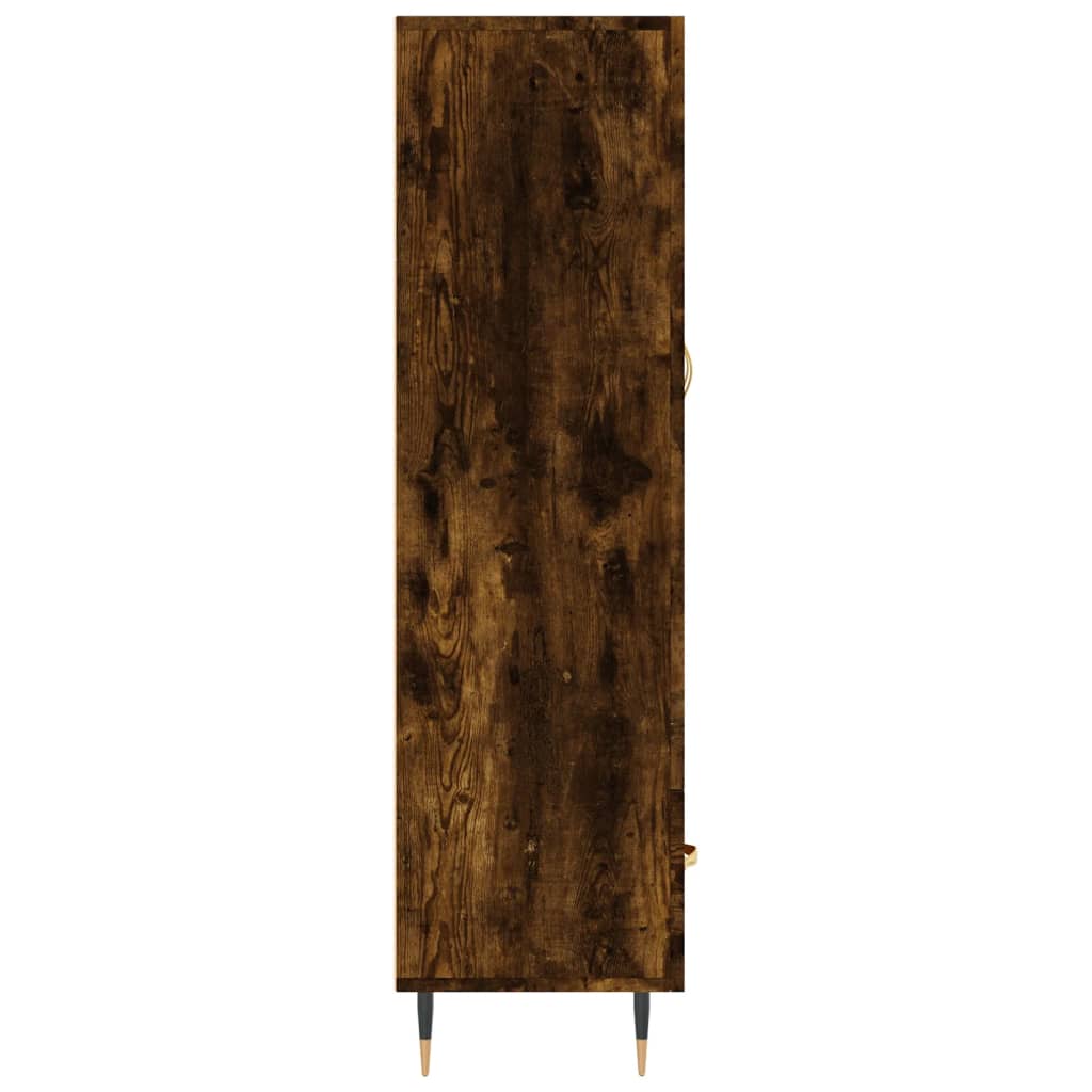 Tall cabinet, smoked oak, 69.5x31x115 cm, processed wood