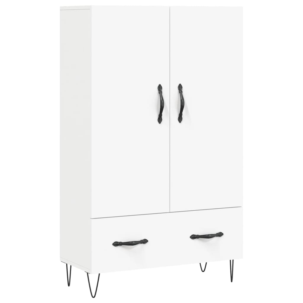 Tall cabinet, white, 69.5x31x115 cm, processed wood