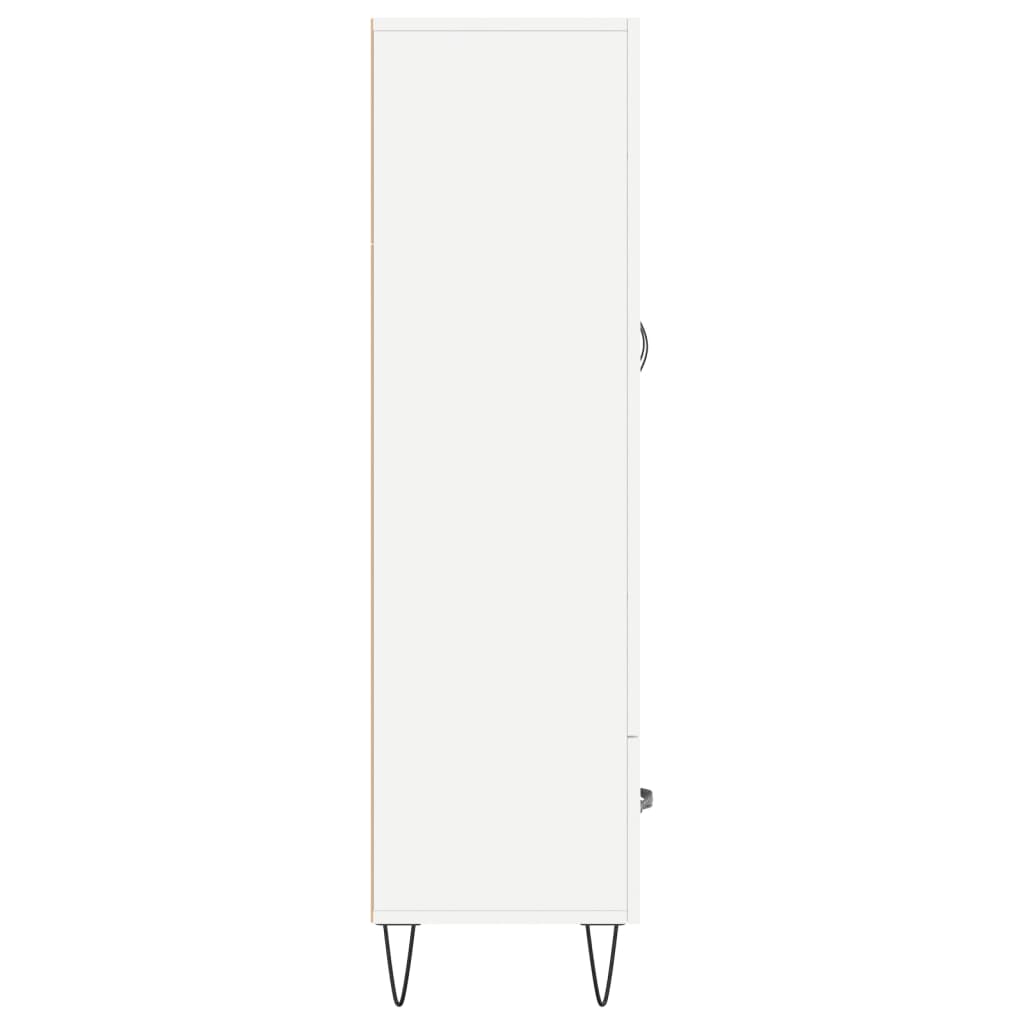 Tall cabinet, white, 69.5x31x115 cm, processed wood