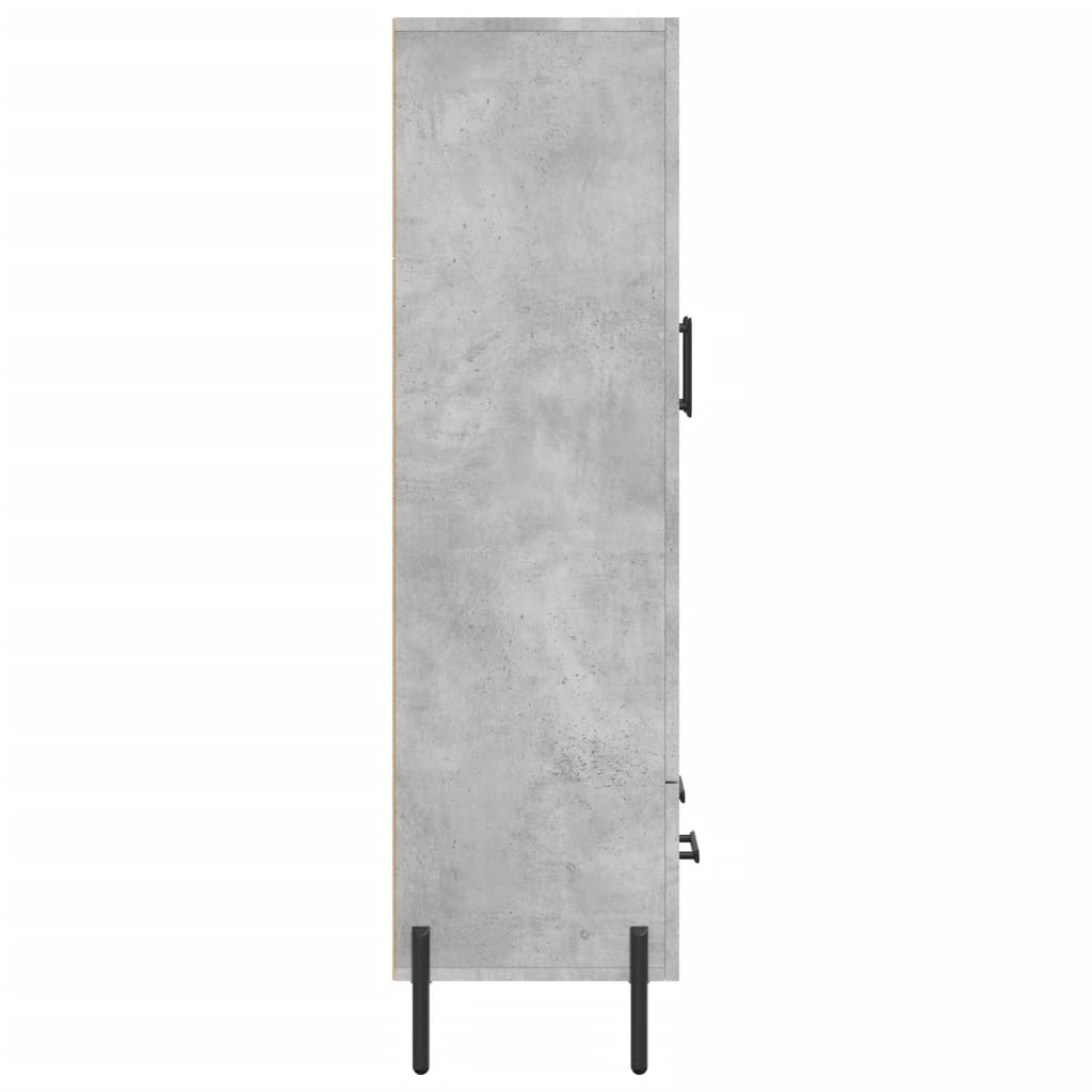 Tall cabinet, concrete grey, 69.5x31x115 cm, engineered wood