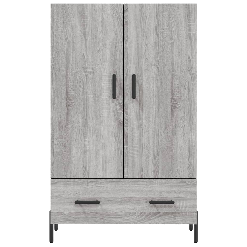 Sonoma gray cabinet 69.5x31x115 cm, processed wood