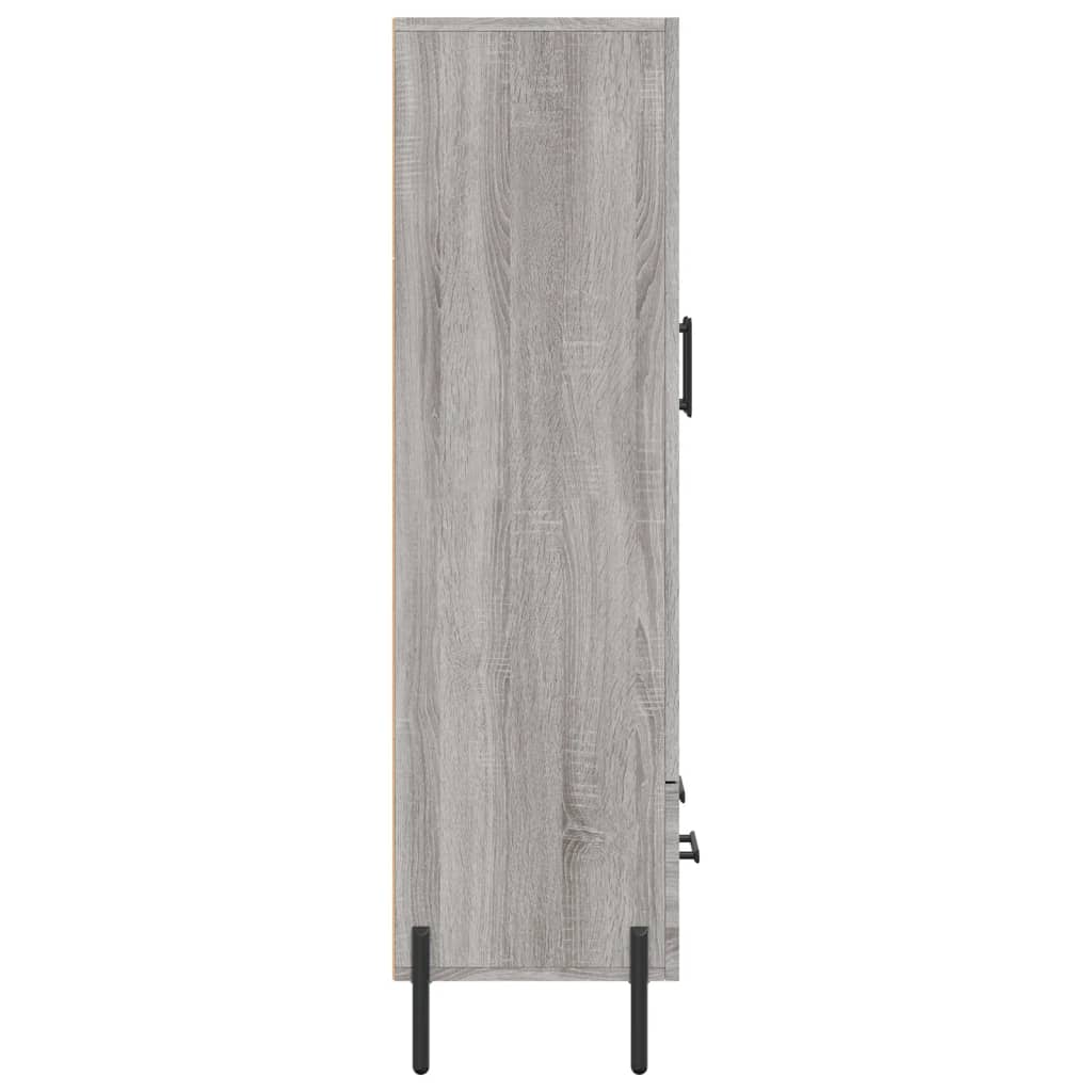 Sonoma gray cabinet 69.5x31x115 cm, processed wood