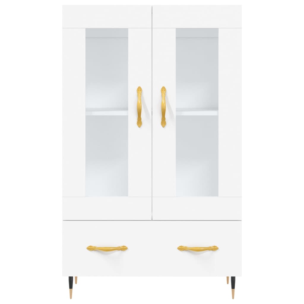 Tall cabinet, white, 69.5x31x115 cm, processed wood