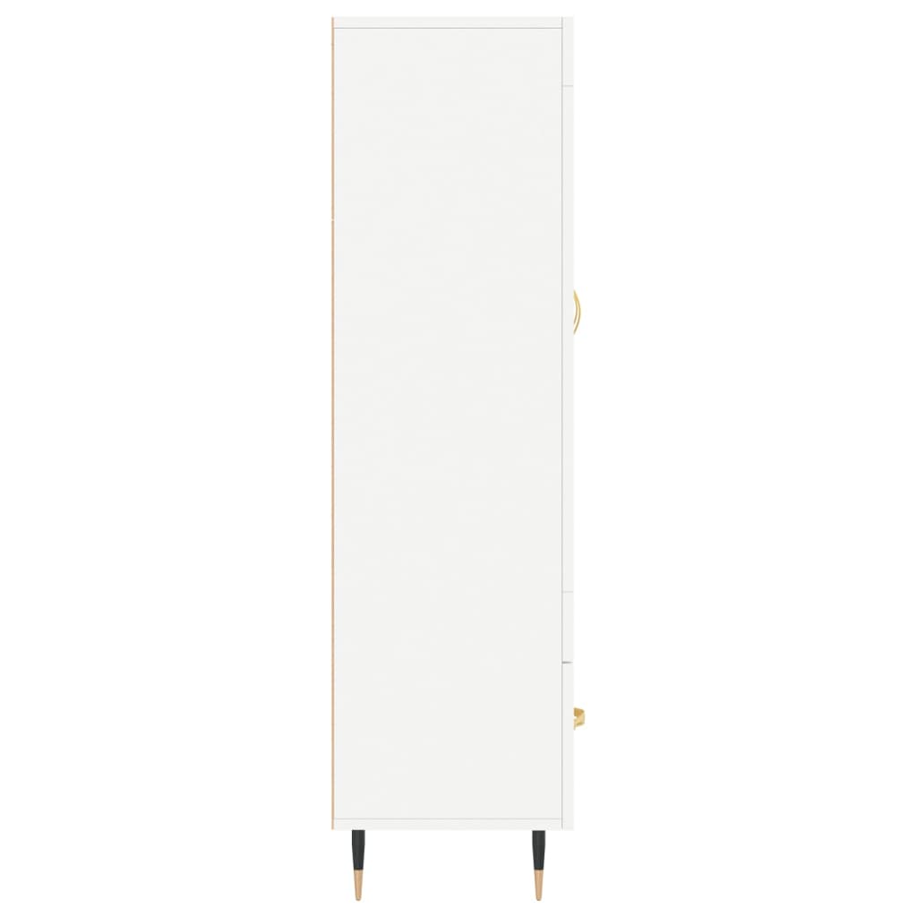 Tall cabinet, white, 69.5x31x115 cm, processed wood