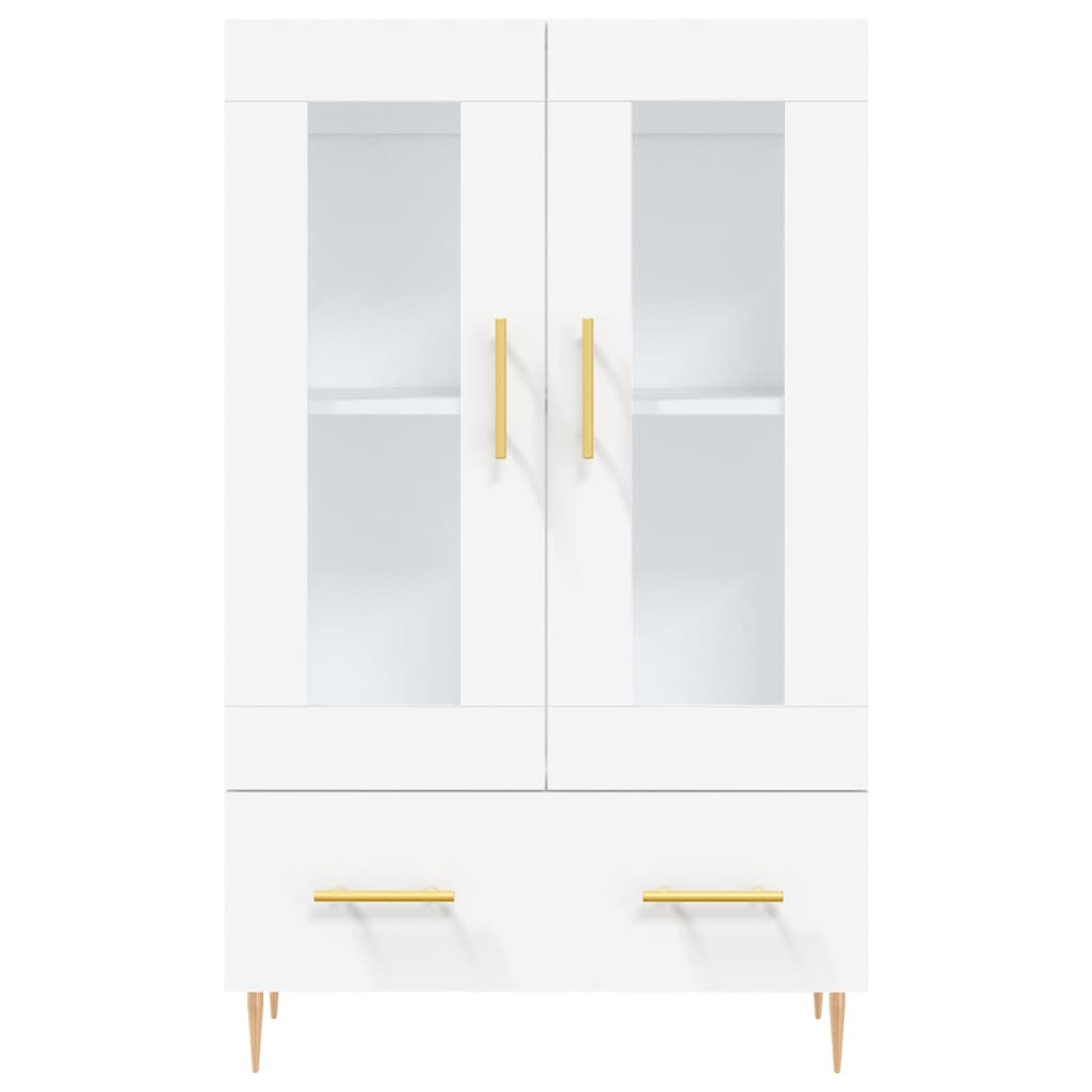 Tall cabinet, white, 69.5x31x115 cm, processed wood