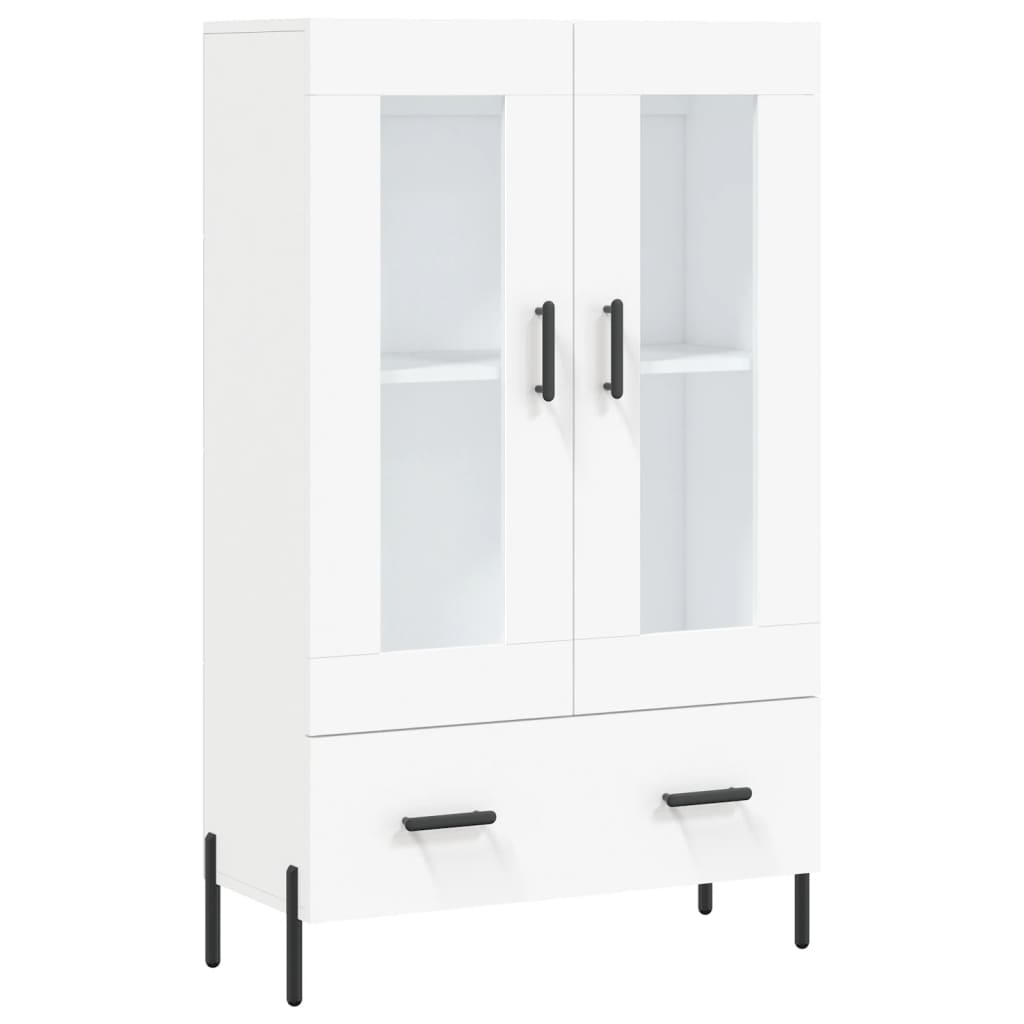 Tall cabinet, white, 69.5x31x115 cm, processed wood