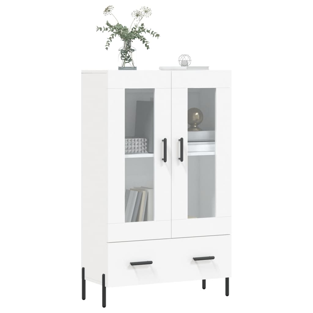 Tall cabinet, white, 69.5x31x115 cm, processed wood