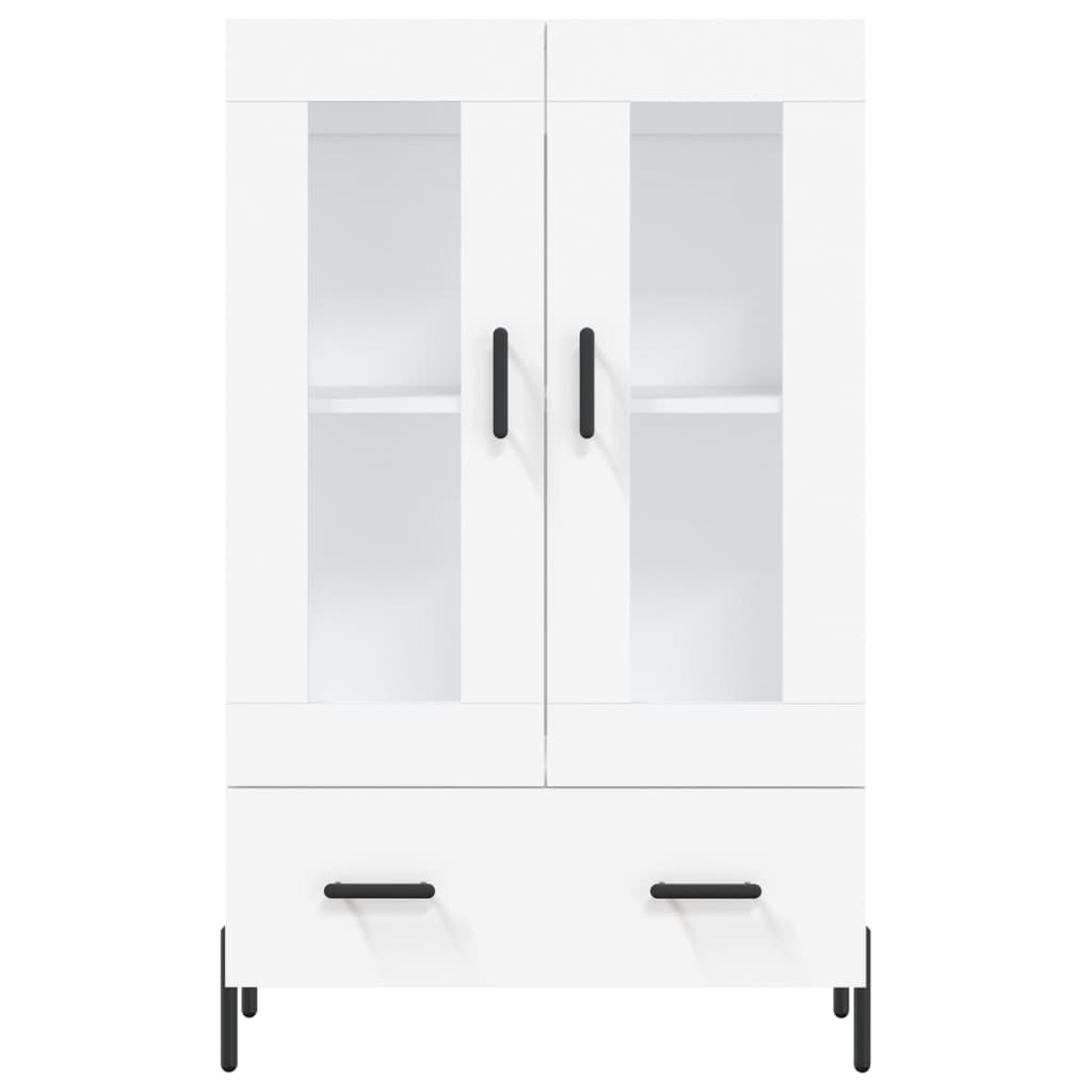 Tall cabinet, white, 69.5x31x115 cm, processed wood