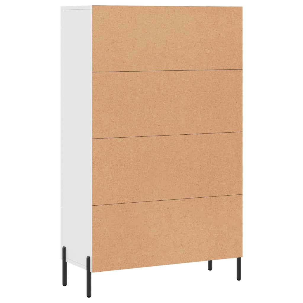 Tall cabinet, white, 69.5x31x115 cm, processed wood