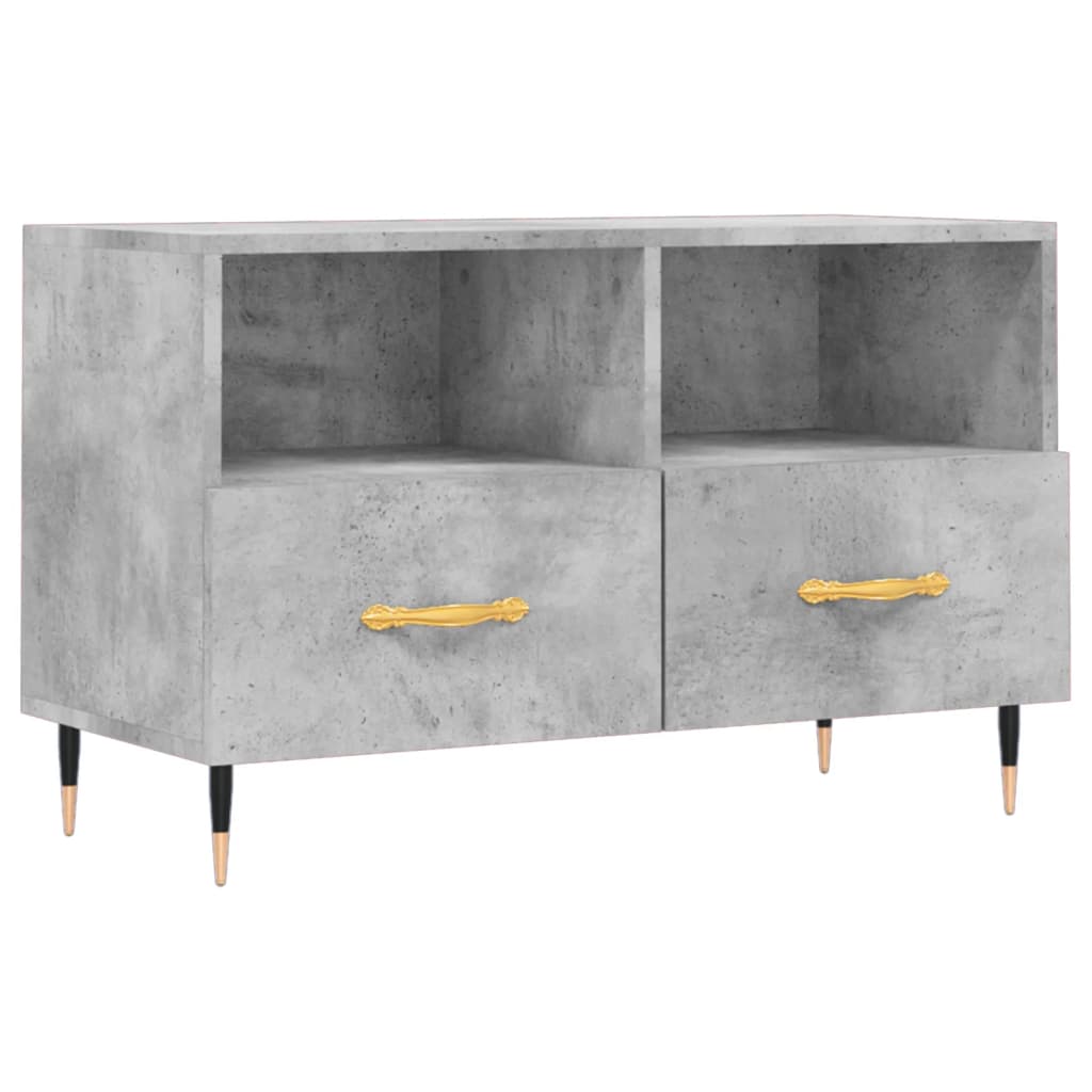 TV cabinet, concrete grey, 80x36x50 cm, composite wood