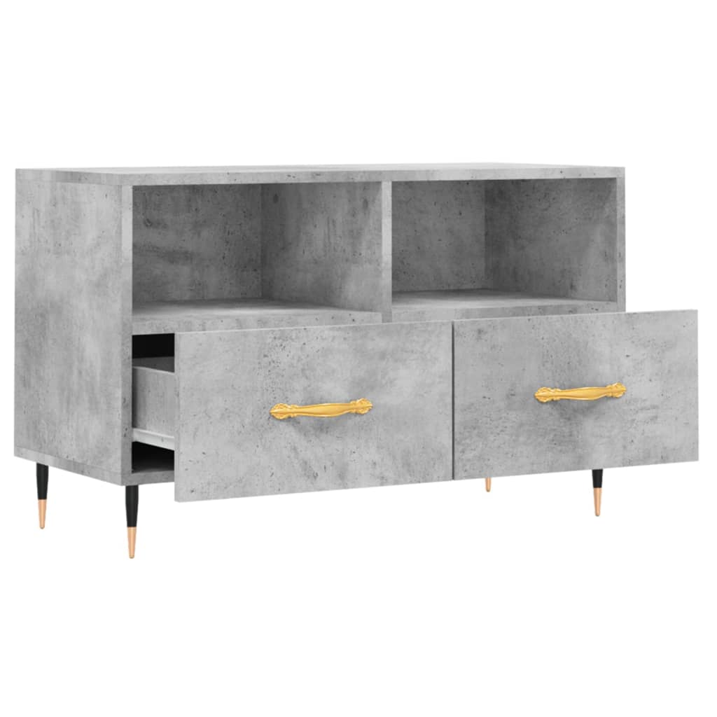 TV cabinet, concrete grey, 80x36x50 cm, composite wood