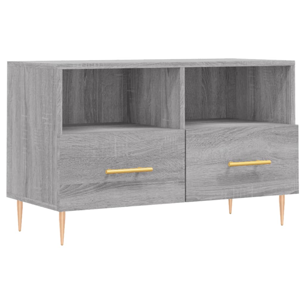 TV cabinet, sonoma grey, 80x36x50 cm, engineered wood