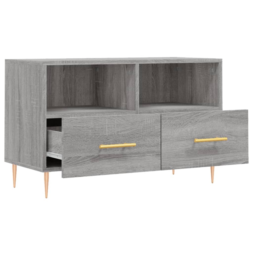 TV cabinet, sonoma grey, 80x36x50 cm, engineered wood