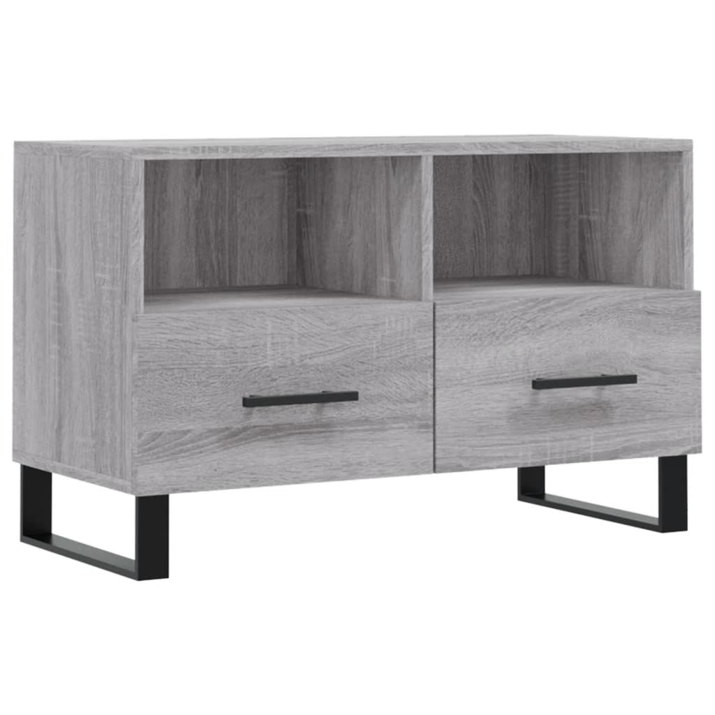 TV cabinet, sonoma grey, 80x36x50 cm, engineered wood