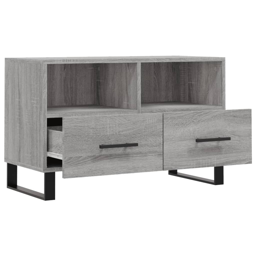 TV cabinet, sonoma grey, 80x36x50 cm, engineered wood