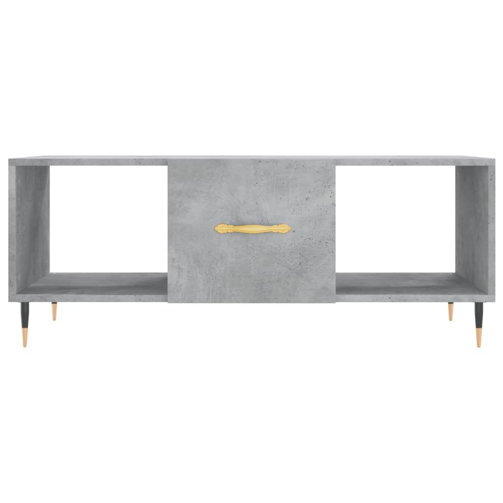 Coffee table, concrete grey, 102x50x40 cm, processed wood