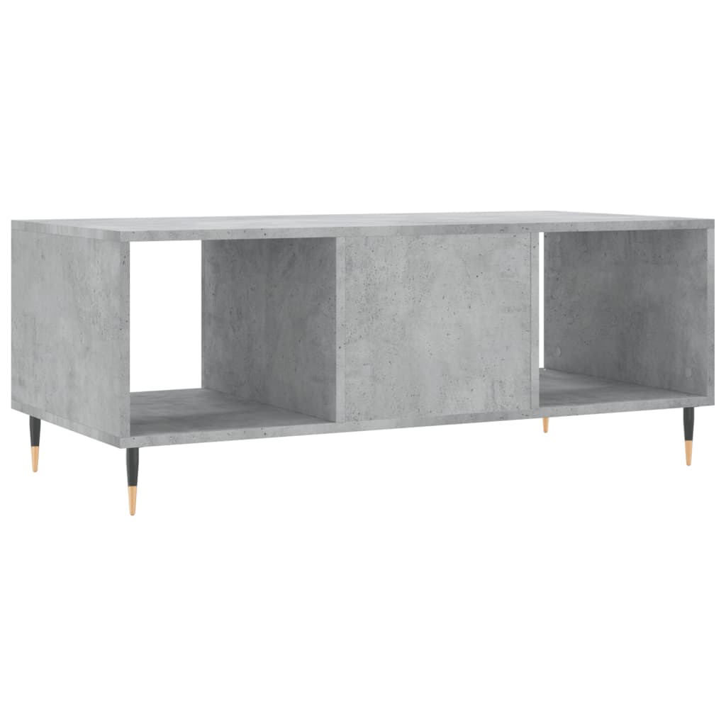 Coffee table, concrete grey, 102x50x40 cm, processed wood