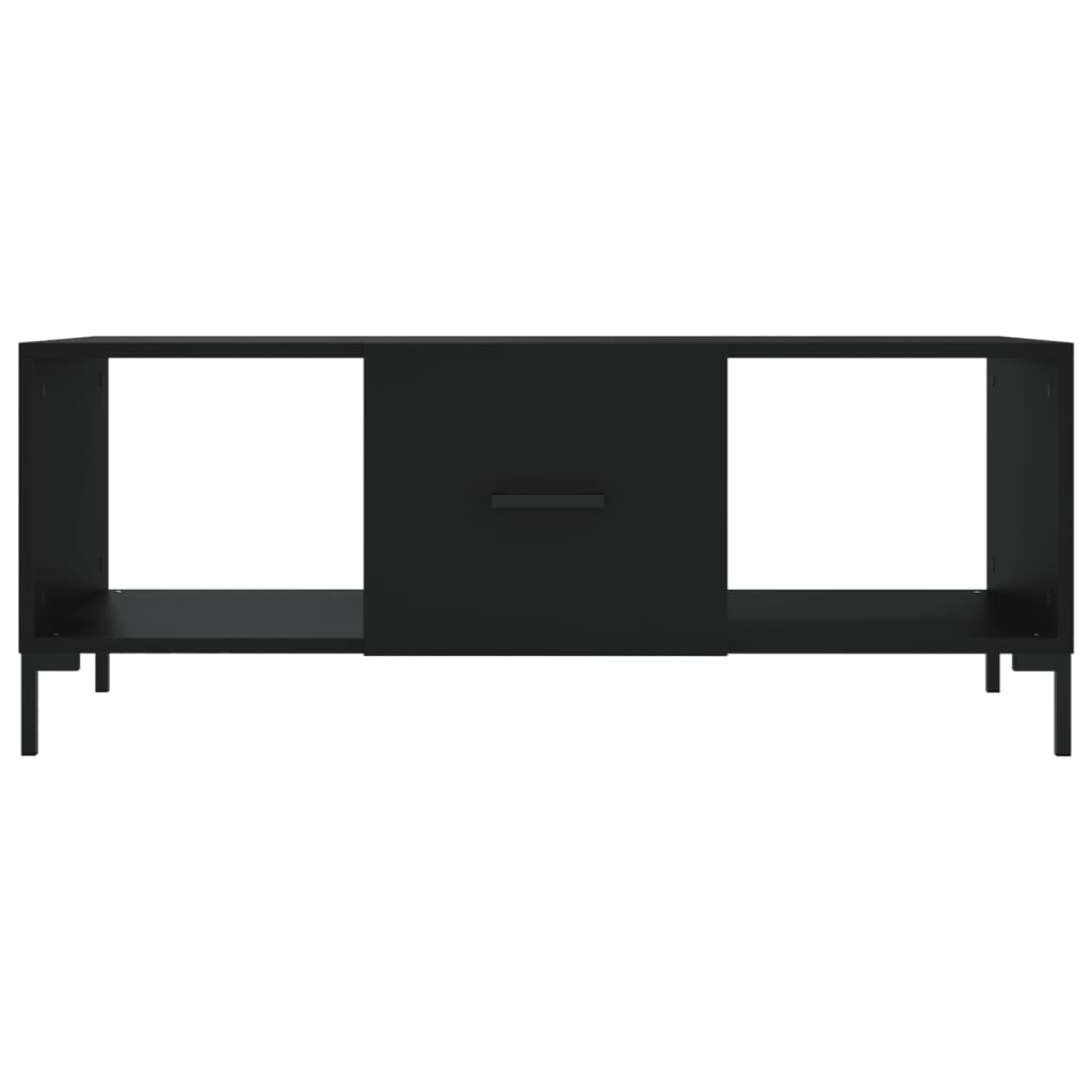 Coffee table, black, 102x50x40 cm, composite wood