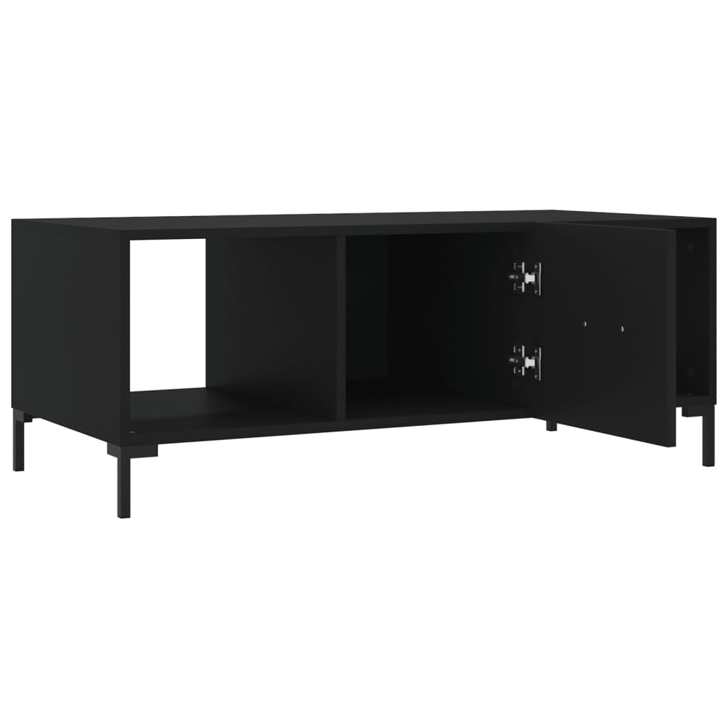 Coffee table, black, 102x50x40 cm, composite wood