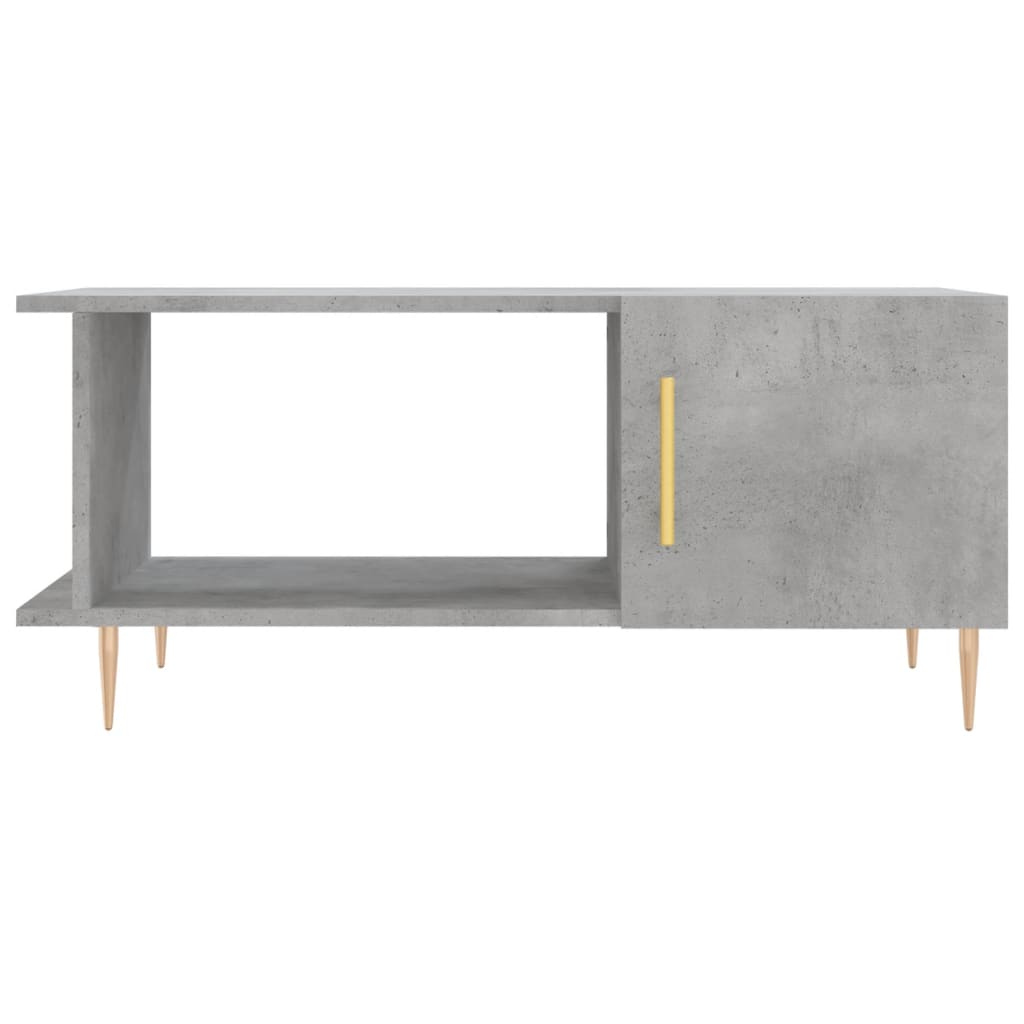 Coffee table, concrete grey, 90x50x40 cm, processed wood