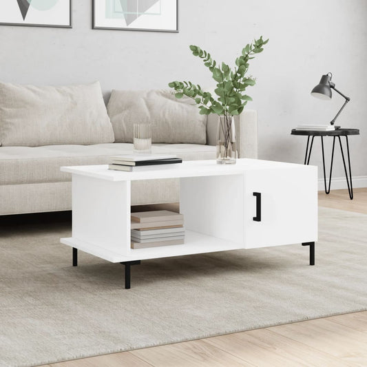 Coffee table, white, 90x50x40 cm, processed wood