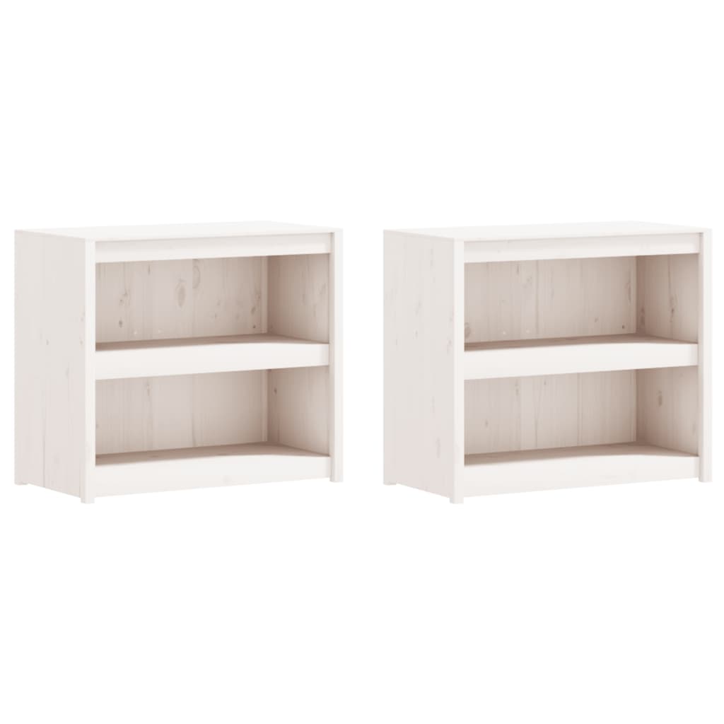 Outdoor kitchen cabinets, 3 pcs., white, solid pine wood