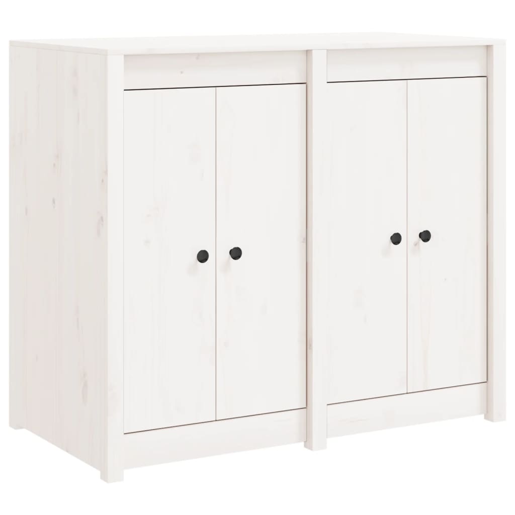 Outdoor kitchen cabinet, white, solid pine wood