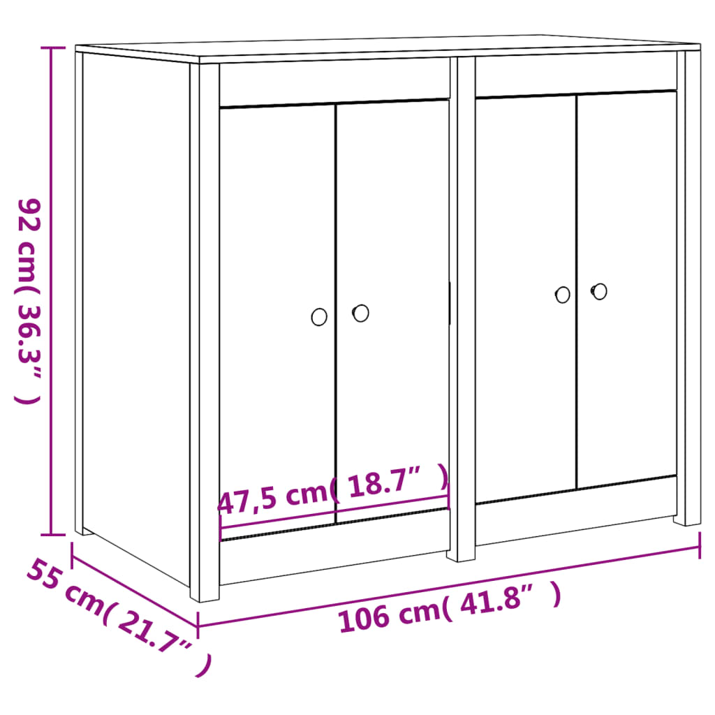 Outdoor kitchen cabinet, solid douglas wood