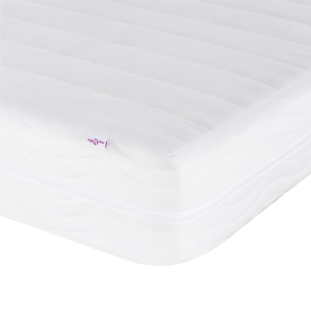 Foam mattress, white, 90x190 cm, hardness H2 H3