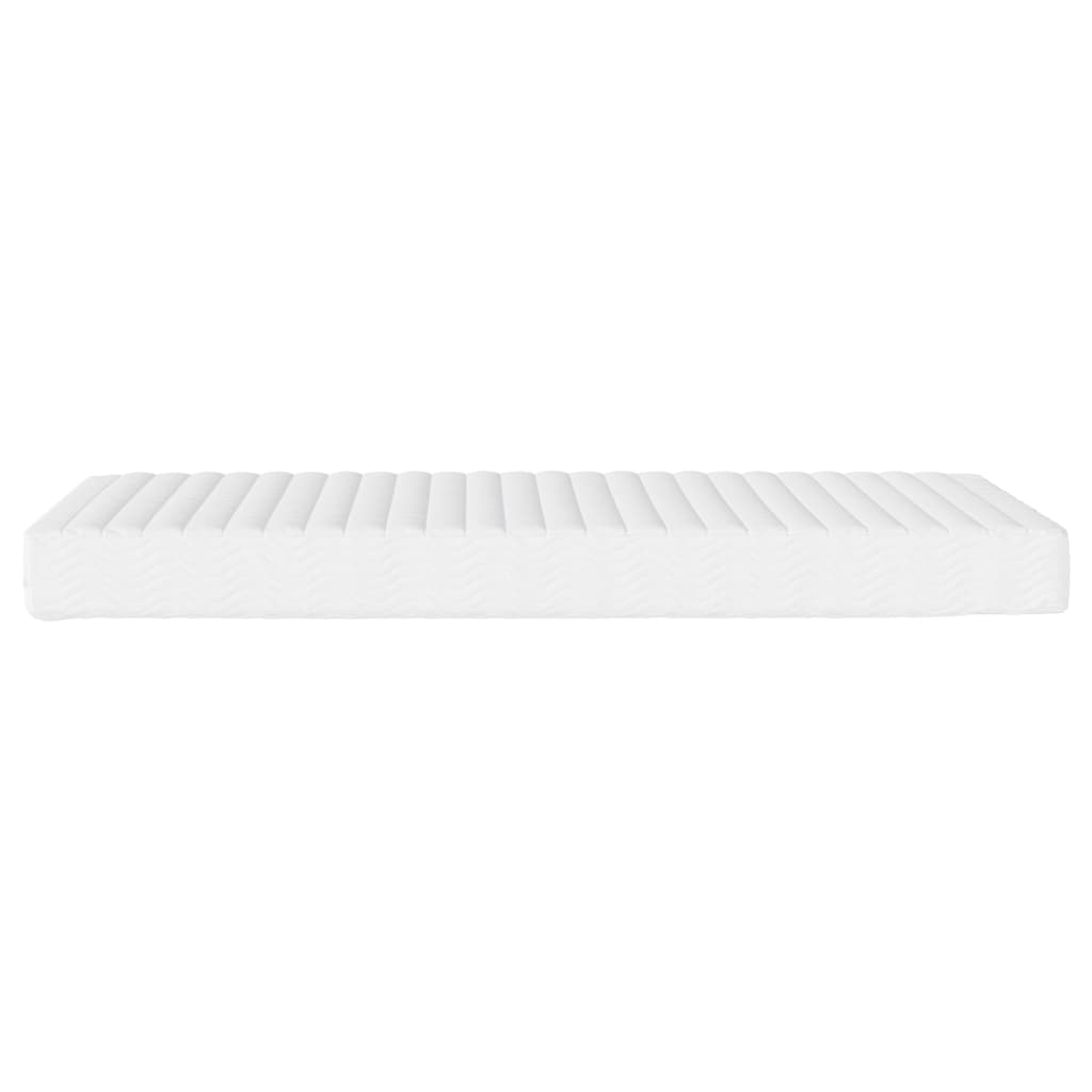 Foam mattress, white, 140x190 cm, hardness H2 H3