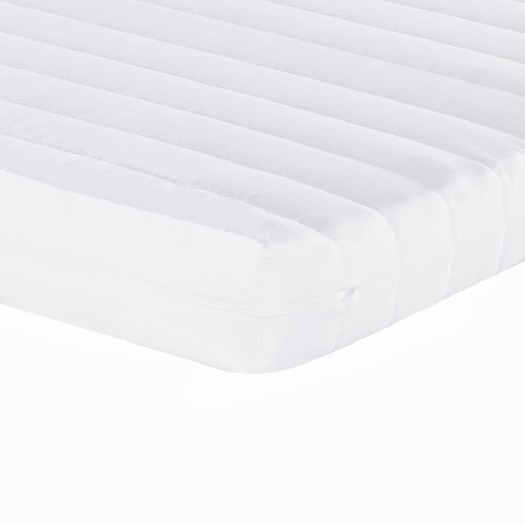 Foam mattress, white, 80x200 cm, 7-zone hardness 20 ILD