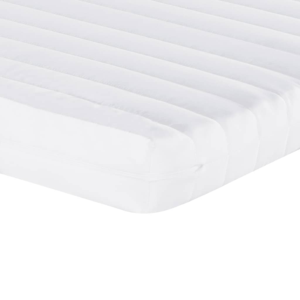 Foam mattress, white, 90x200 cm, 7-zone hardness 20 ILD