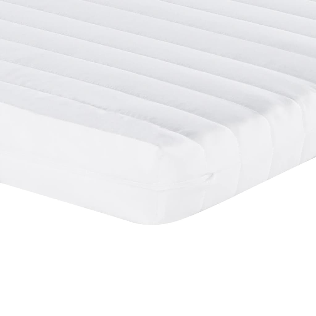 Foam mattress, white, 120x200 cm, 7-zone hardness 20 ILD