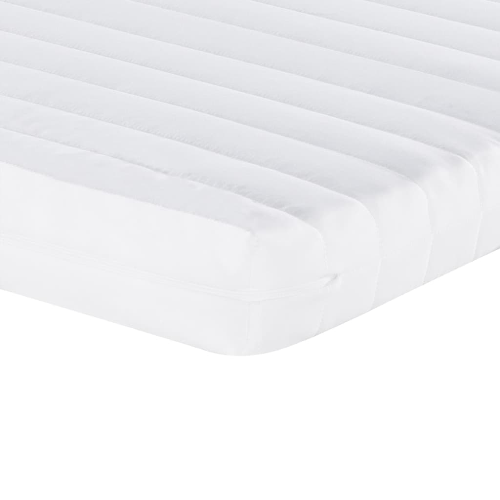 Foam mattress, white, 140x200 cm, 7 zones, hardness 20 ILD