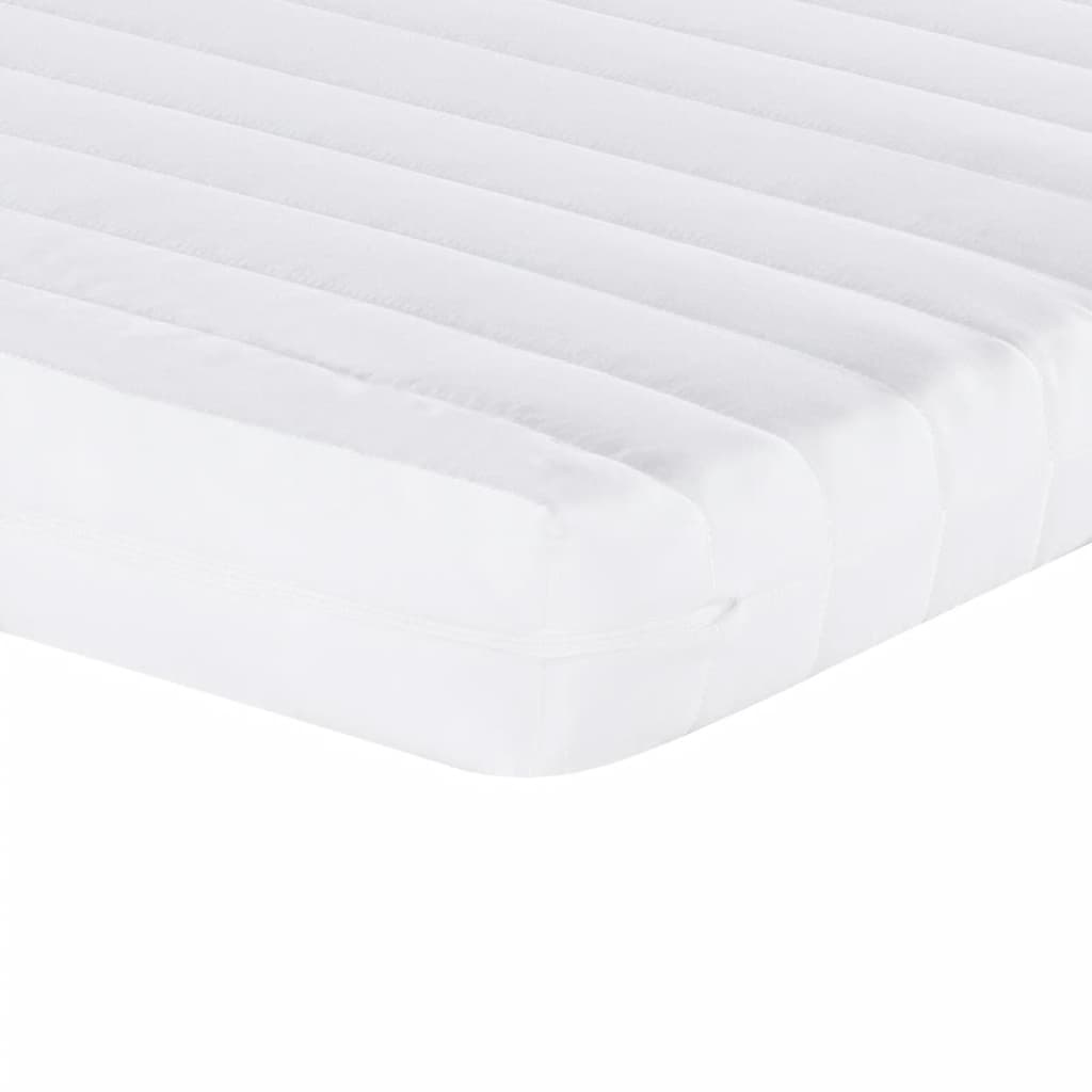 Foam mattress, white, 160x200 cm, 7 zones, hardness 20 ILD