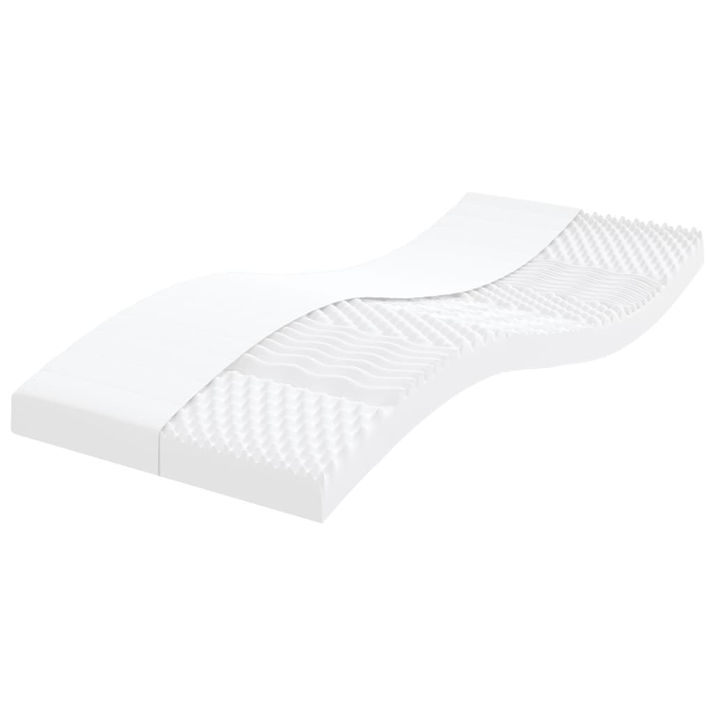 Foam mattresses, 2 pcs. white 80x200 cm, 7 hardness zones 20 ILD