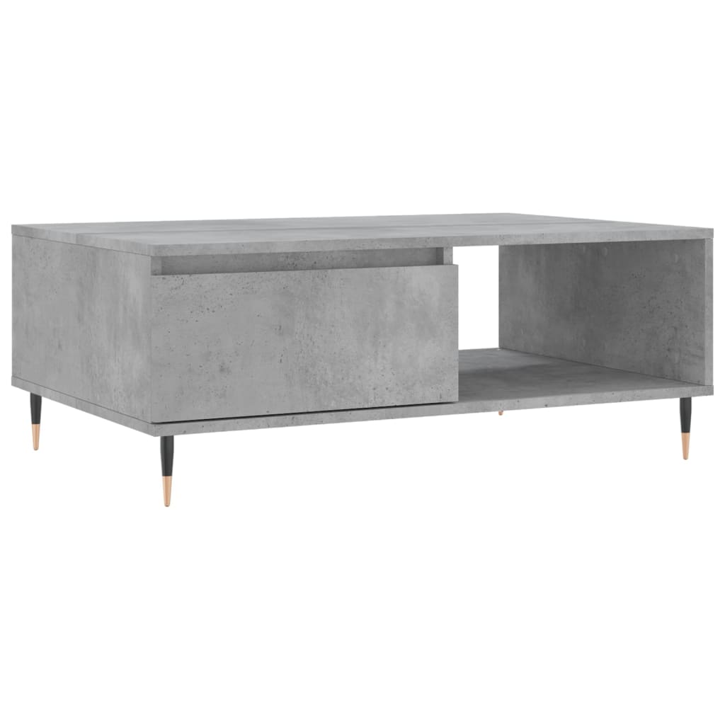 Coffee table, concrete grey, 90x60x35 cm, composite wood