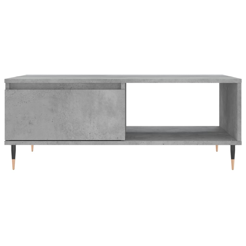 Coffee table, concrete grey, 90x60x35 cm, composite wood