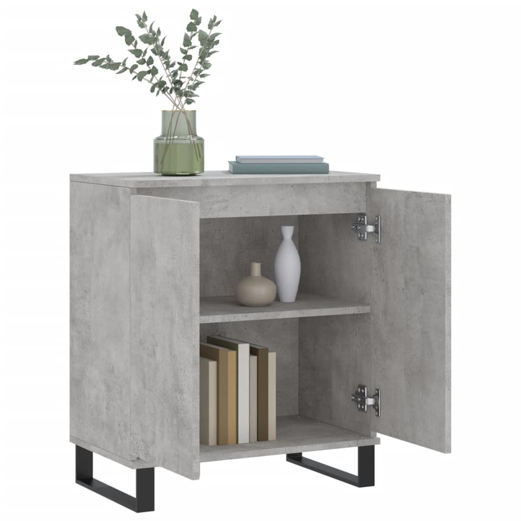 Sideboard, concrete grey, 60x35x70 cm, processed wood