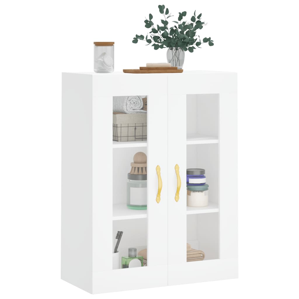 Wall-mounted cabinet, white, 69.5x34x90 cm