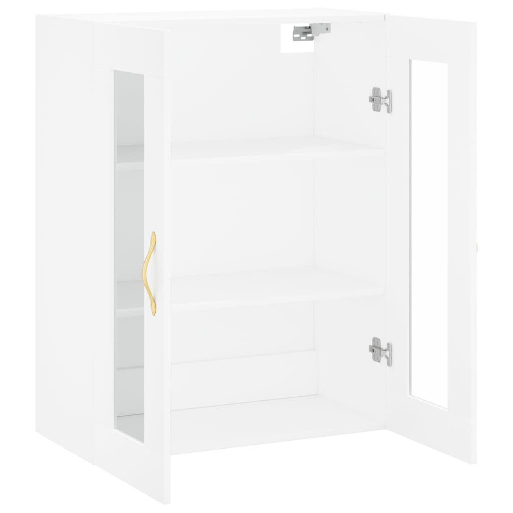 Wall-mounted cabinet, white, 69.5x34x90 cm