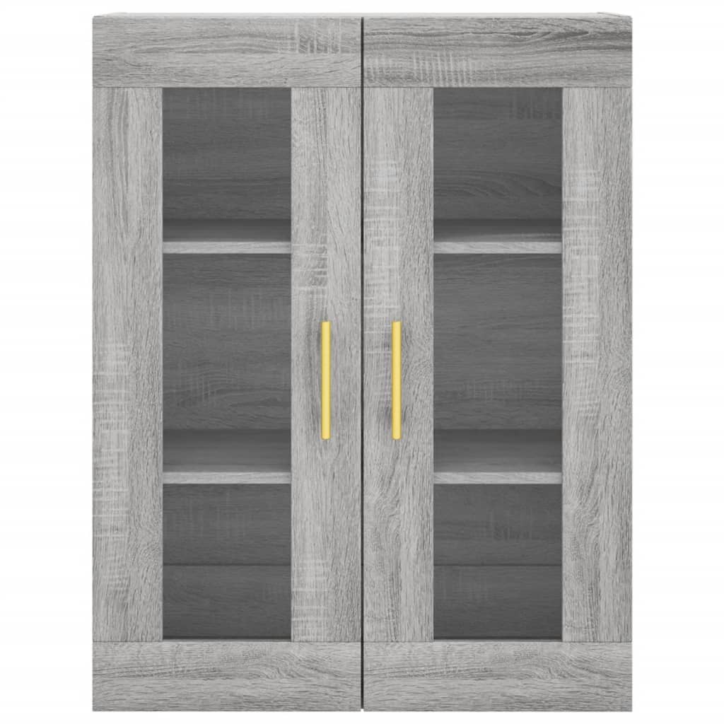 Wall-mounted cabinet, sonoma gray, 69.5x34x90 cm