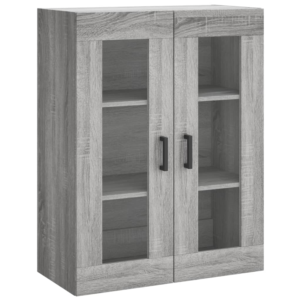 Wall-mounted cabinet, sonoma gray, 69.5x34x90 cm