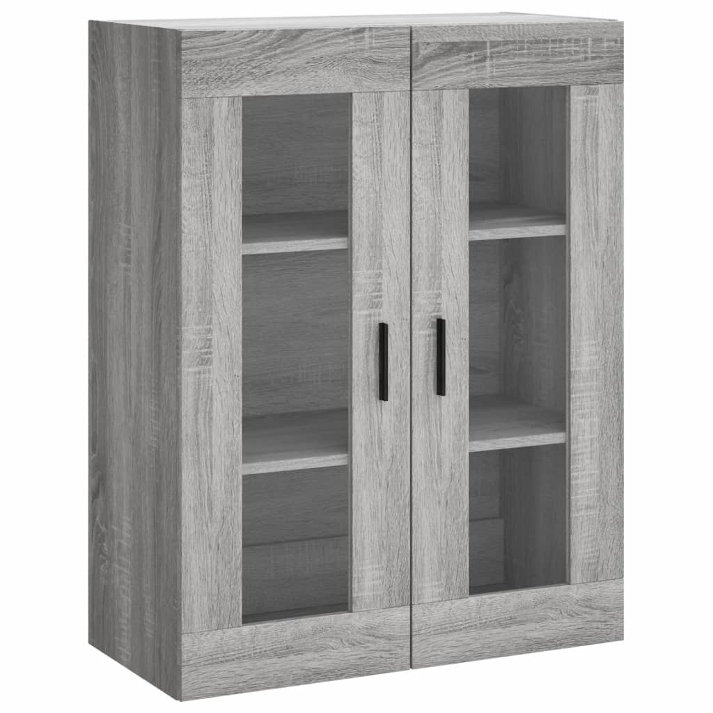 Wall-mounted cabinet, sonoma gray, 69.5x34x90 cm