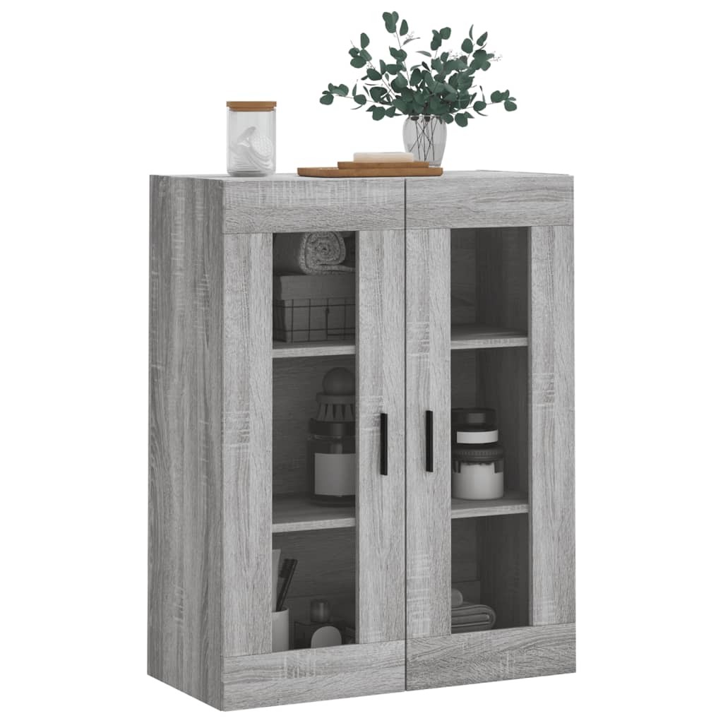 Wall-mounted cabinet, sonoma gray, 69.5x34x90 cm