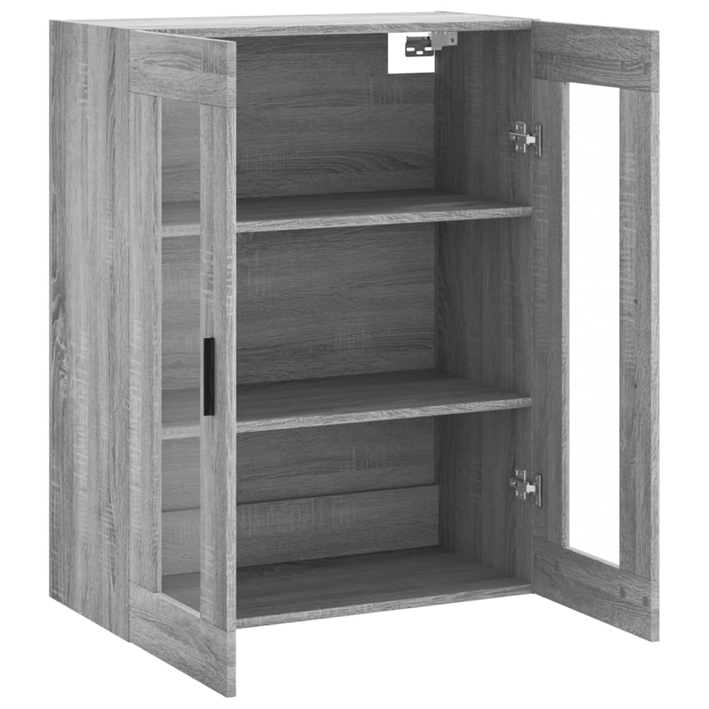 Wall-mounted cabinet, sonoma gray, 69.5x34x90 cm