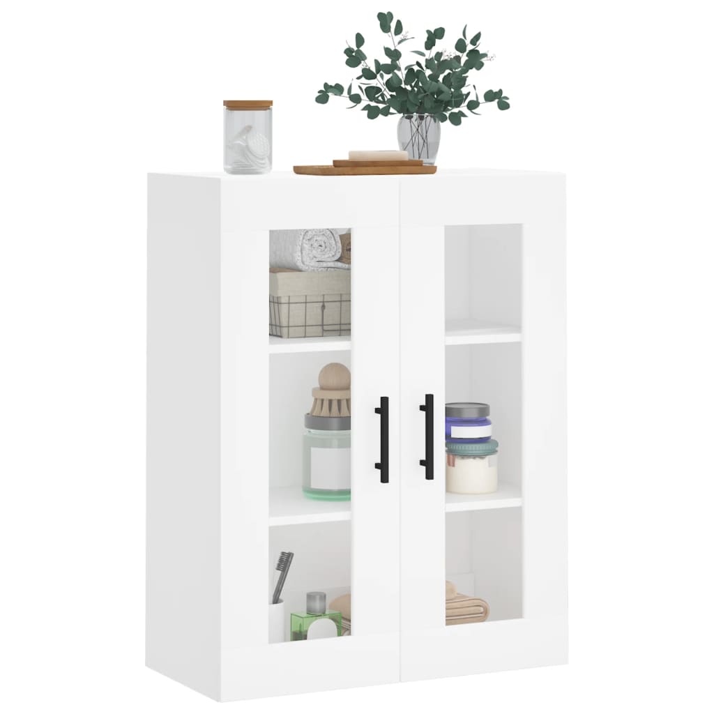 Wall-mounted cabinet, white, 69.5x34x90 cm